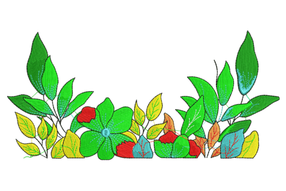 Beautiful Flowers Embroidery Design