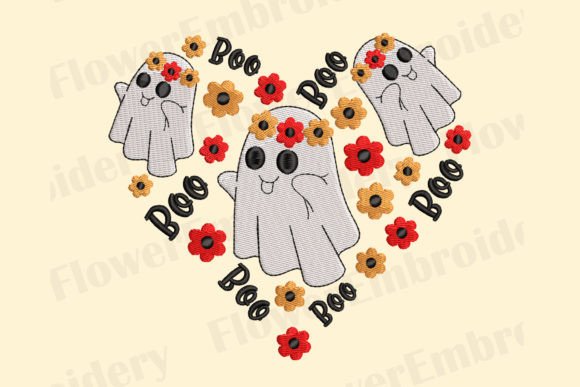 Ghost Machine Embroidery Design