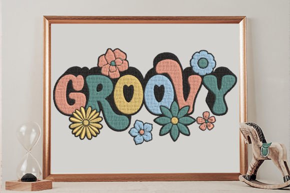 Groovy Flower Embroidery Design