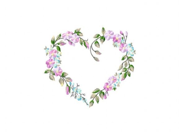 Heart Flowers Embroidery Design Review