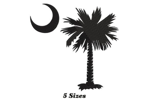 Palmetto Tree Embroidery Design