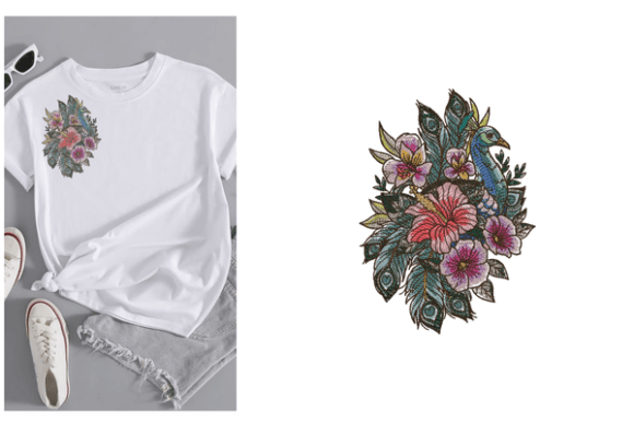 Peacock in Flowers: A Seasonal Embroidery Gem