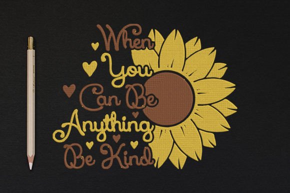 Sunflower Clipart Image, Be Kind